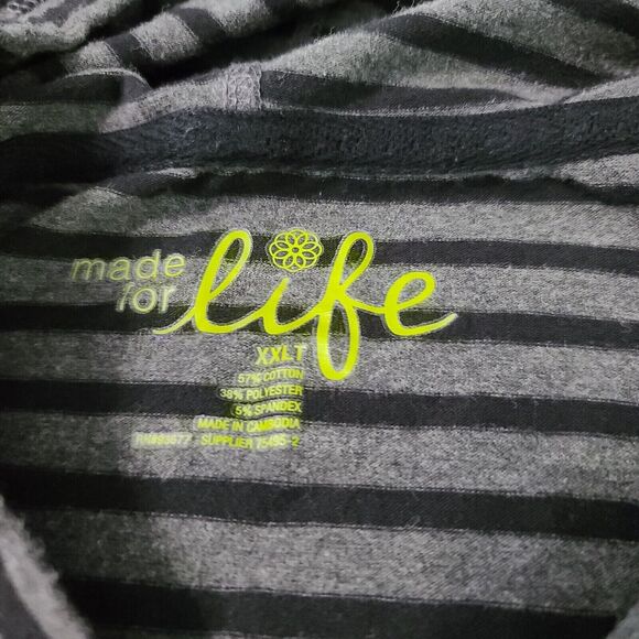 Made For Life Womens Pullover Hoddie Multicolor Size XXLT Cotton Blend Stretch - Picture 7 of 12